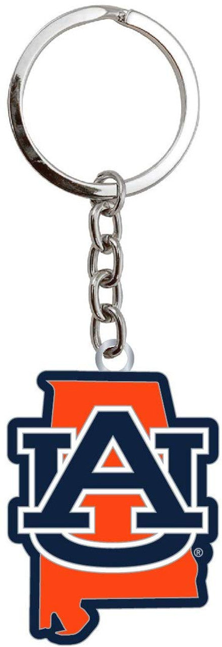 Auburn Tigers Keychain State Design - Special Order - Sports Collectibles, Sports Memorabilia, Sports Fan Shop, Sports Gifts