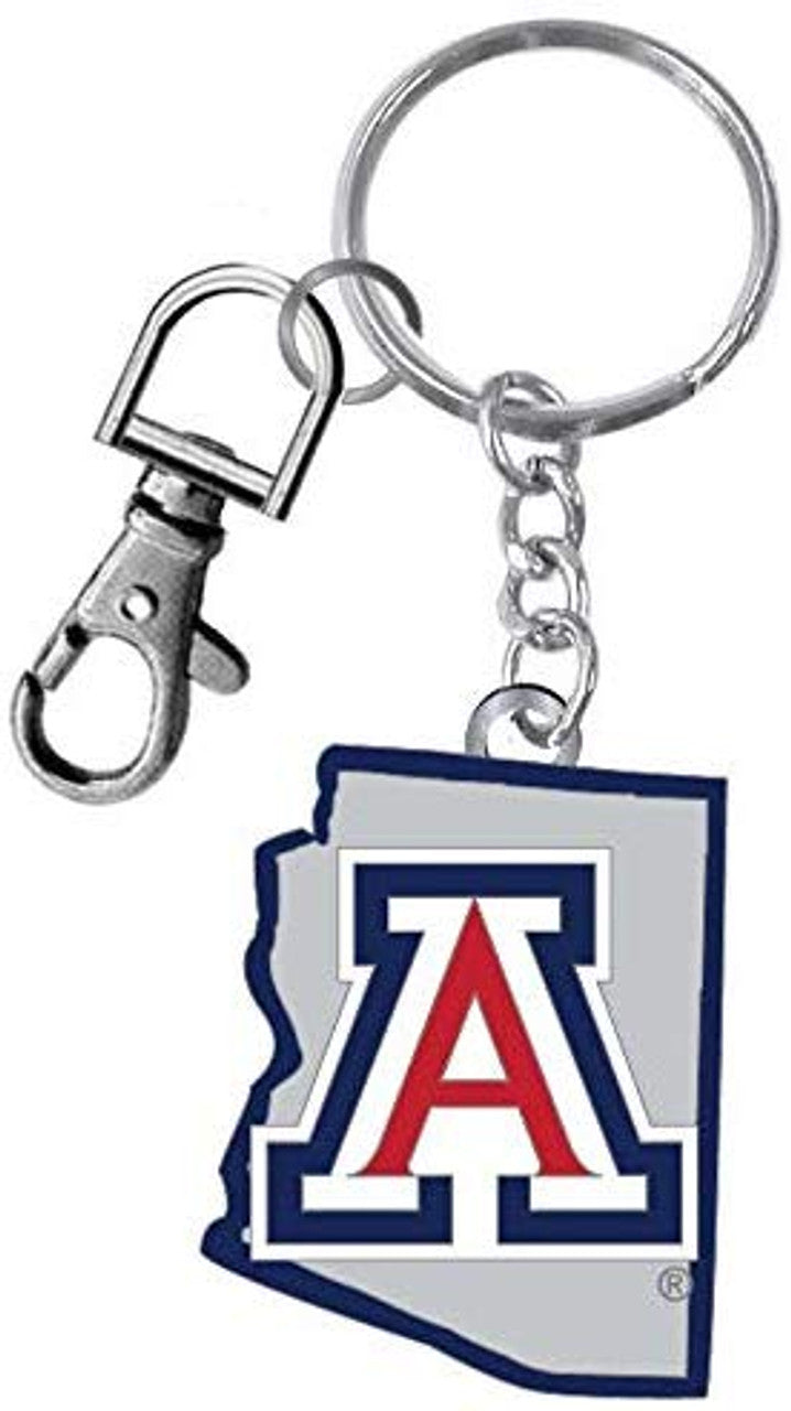 Arizona Wildcats Keychain State Design - Special Order - Sports Collectibles, Sports Memorabilia, Sports Fan Shop, Sports Gifts