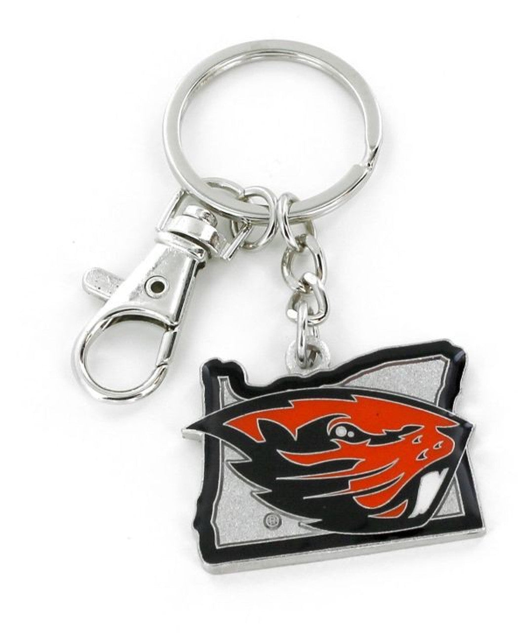 Oregon State Beavers Keychain State Design - Special Order - Sports Collectibles, Sports Memorabilia, Sports Fan Shop, Sports Gifts