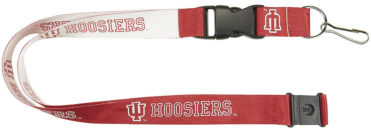 Indiana Hoosiers Lanyard Reversible Red/White Special Order - Sports Collectibles, Sports Memorabilia, Sports Fan Shop, Sports Gifts
