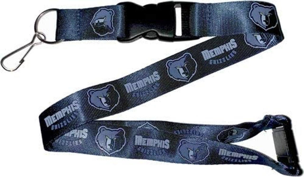Memphis Grizzlies Lanyard Dark Blue Special Order - Sports Collectibles, Sports Memorabilia, Sports Fan Shop, Sports Gifts