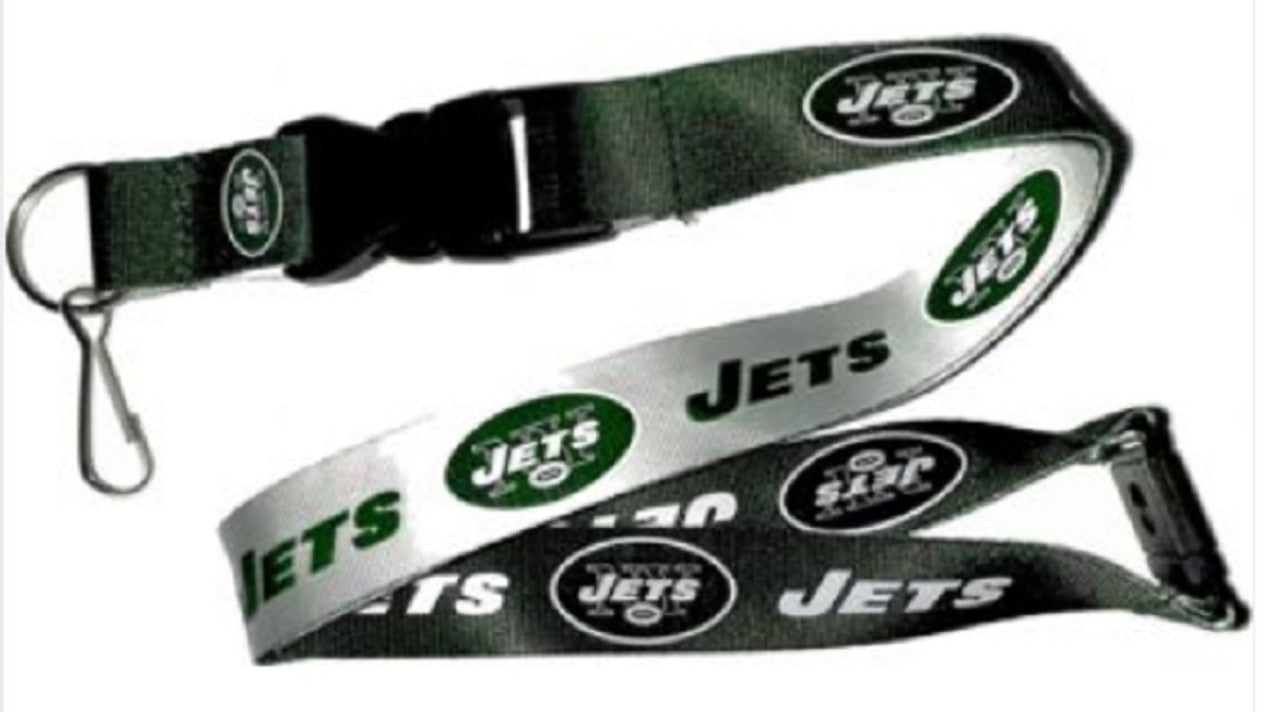 New York Jets Lanyard Reversible Green/White - Sports Collectibles, Sports Memorabilia, Sports Fan Shop, Sports Gifts