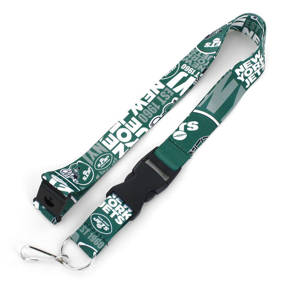 New York Jets Lanyard Breakaway Style Dynamic Design - Sports Collectibles, Sports Memorabilia, Sports Fan Shop, Sports Gifts