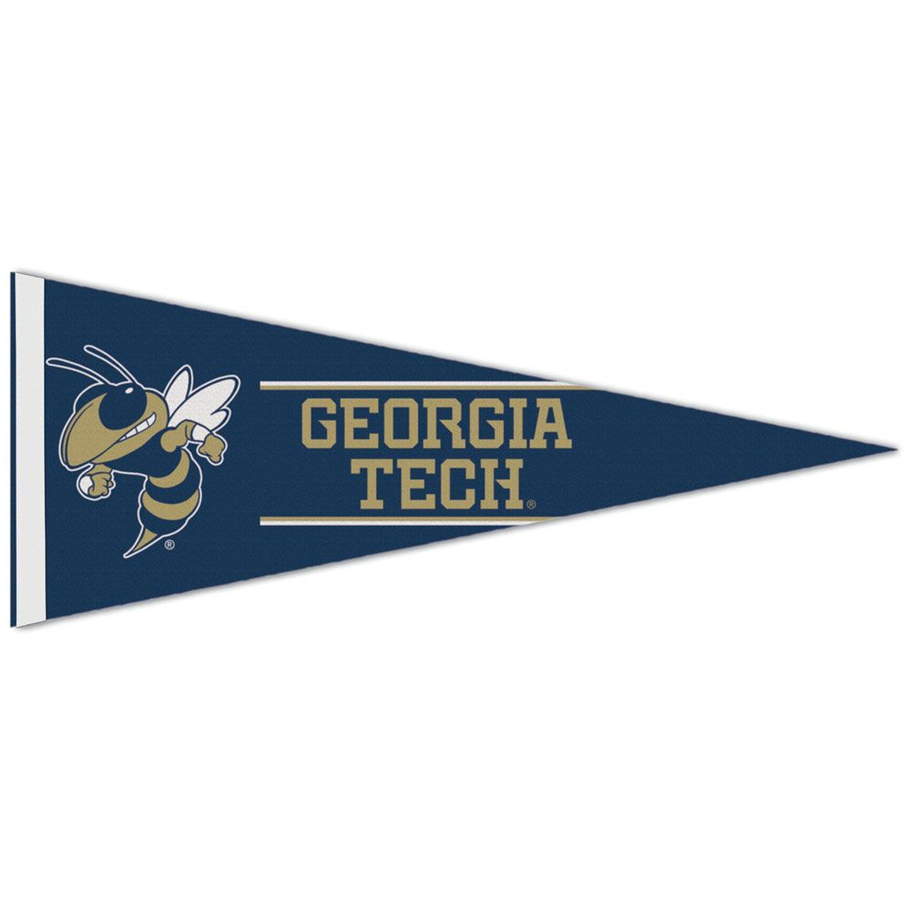 Georgia Tech Yellow Jackets Pennant 12x30 Premium Style - Sports Collectibles, Sports Memorabilia, Sports Fan Shop, Sports Gifts