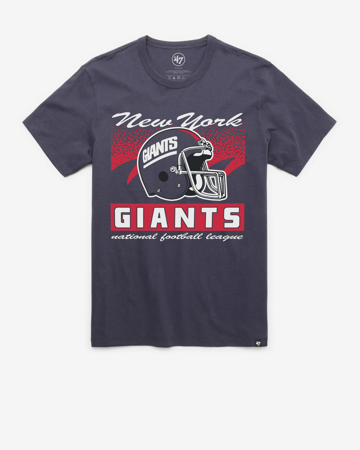 New York Giants Navy Blue HISTORIC VINTAGE SHARK TOOTH T-SHIRT - Sports Gifts, Sports Memorabilia, Sports Collectibles, Fan Shop