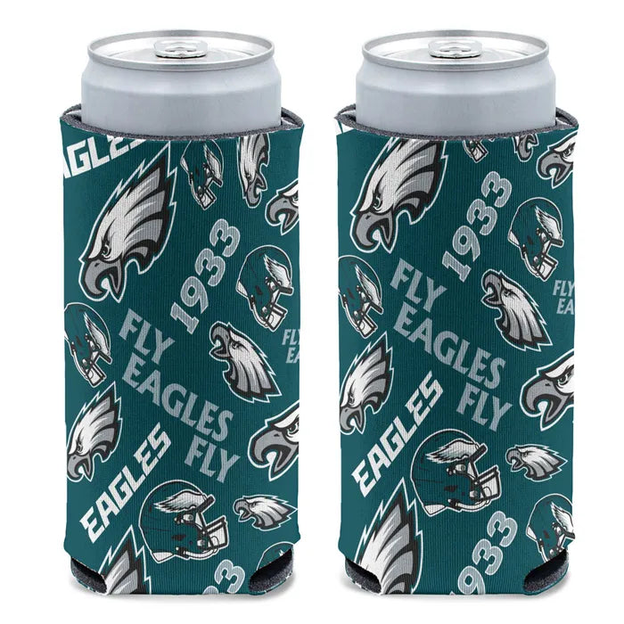 Philadelphia Eagles 12 oz Slim Can Cooler - Sports Gifts, Sports Memorabilia, Sports Collectibles, Fan Shop
