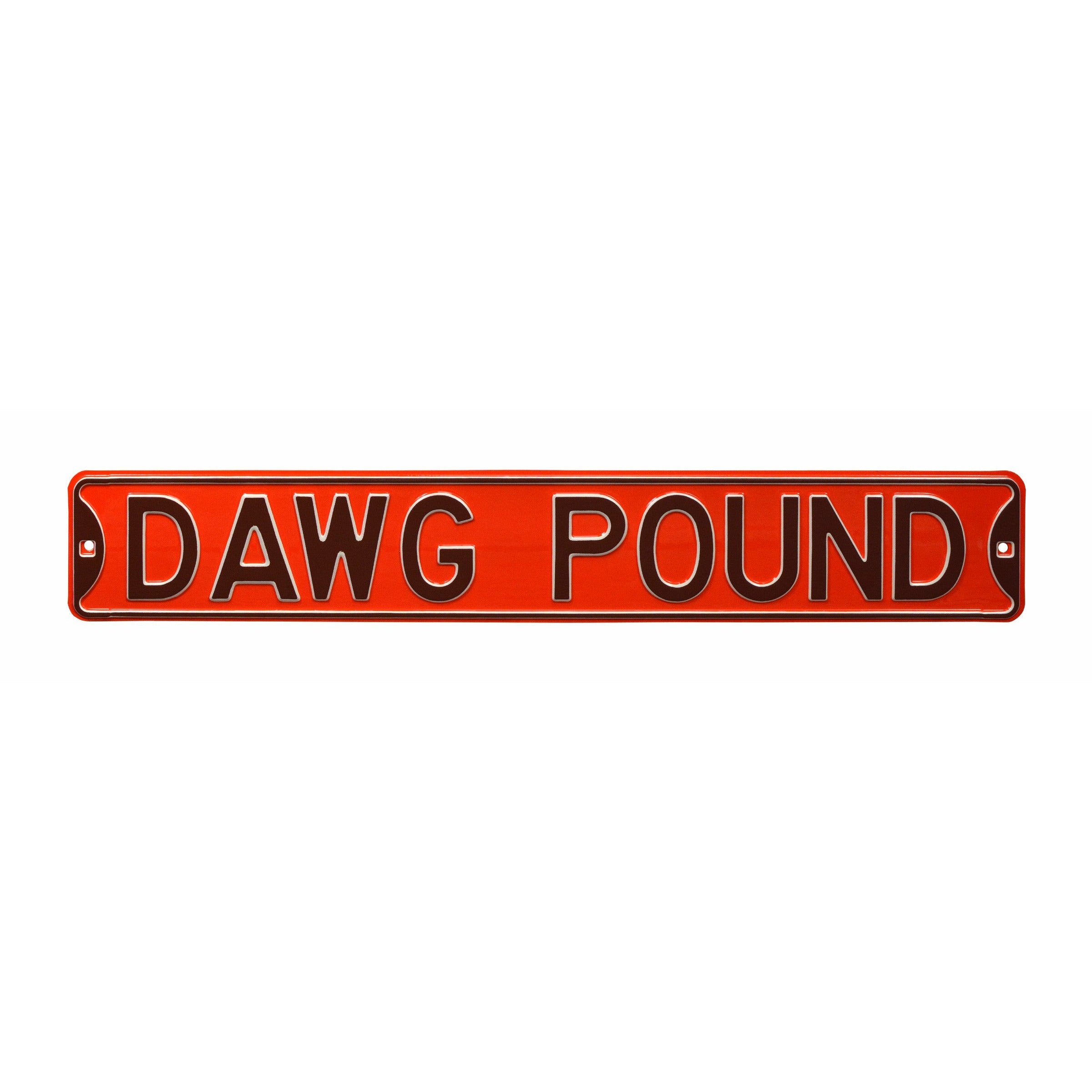 Cleveland Browns - DAWG POUND - Embossed Steel Street Sign