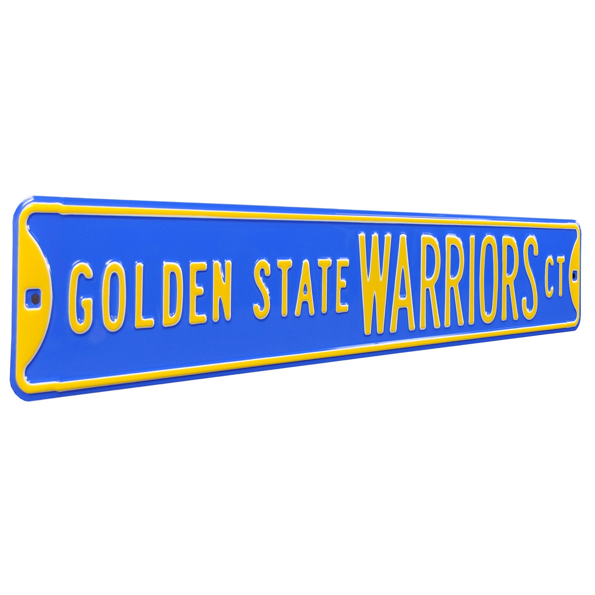 Golden State Warriors - WARRIORS CT - Embossed Steel Street Sign