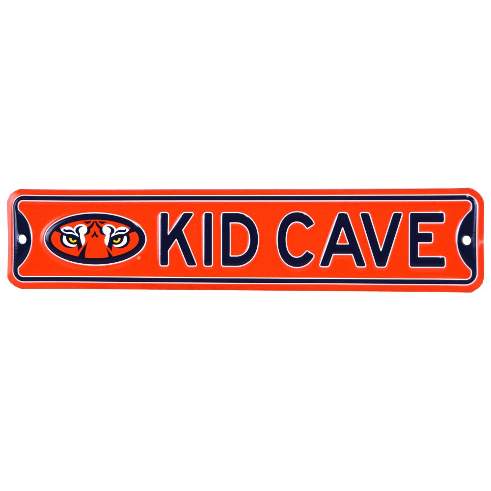 Auburn Tigers  - KID CAVE -Steel Embossed NCAA Mini Street Sign