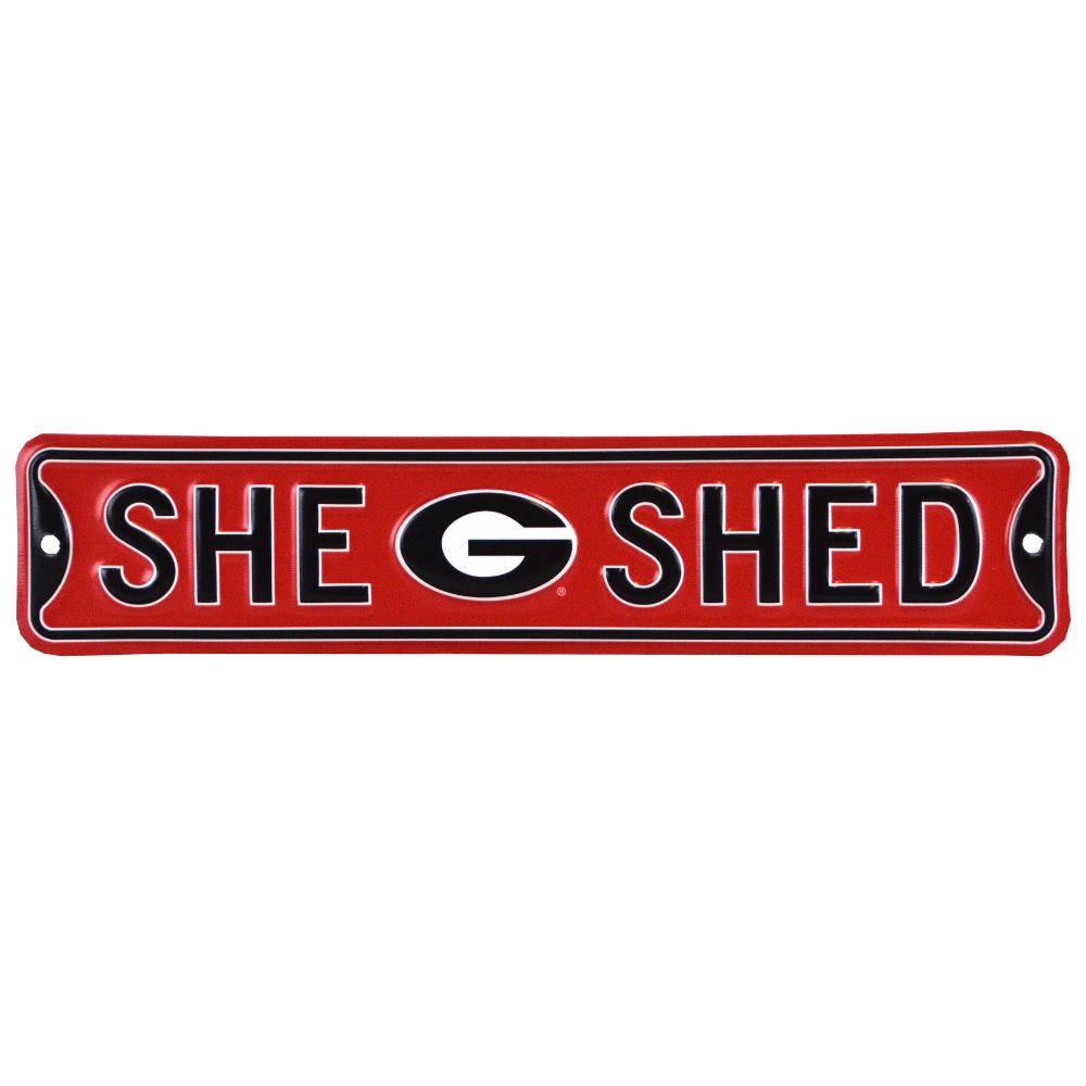 Georgia Bulldogs - SHE SHED - Steel Street Sign