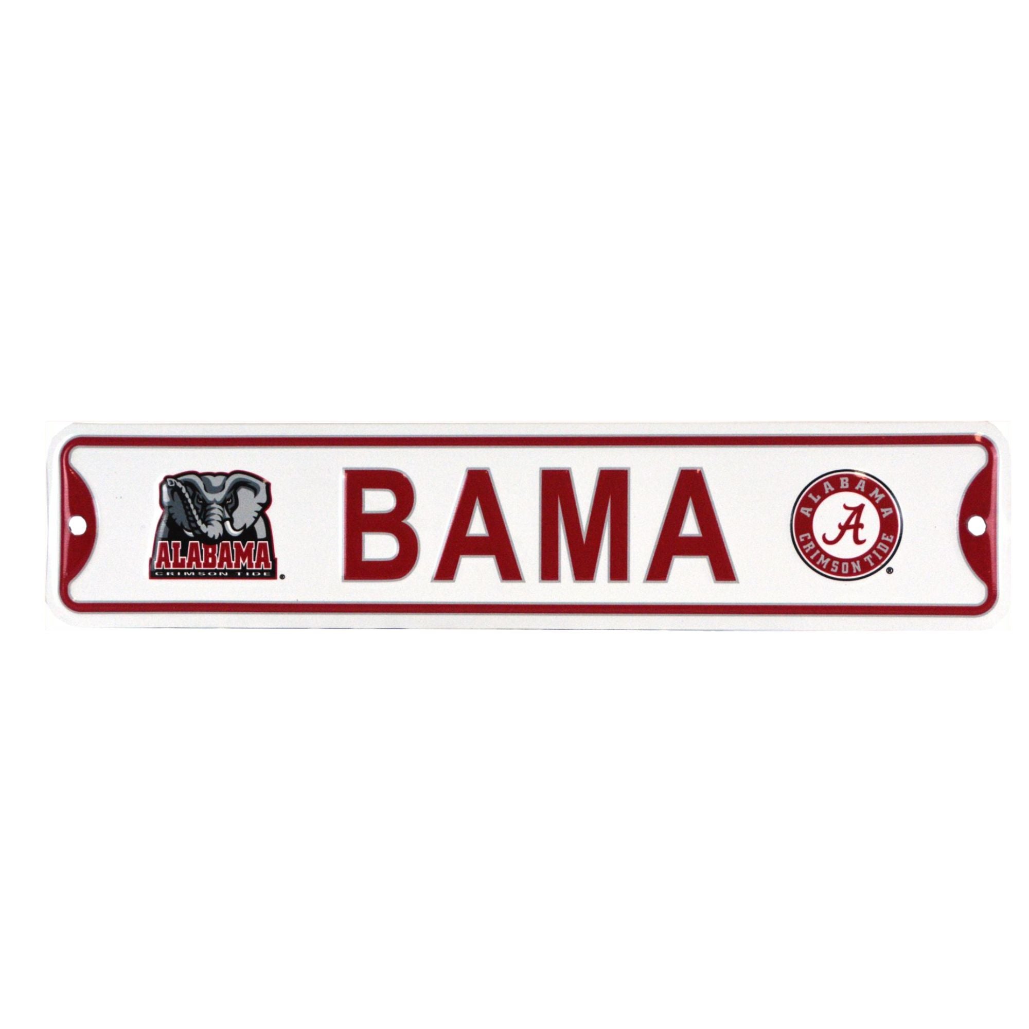 Bama Crimson Tide - Steel Embossed NCAA Mini Street Sign