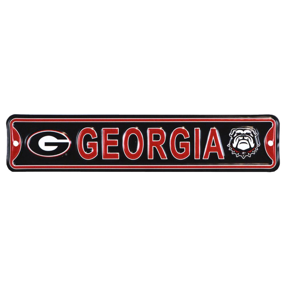 Georgia Bulldogs - Steel Embossed NCAA Mini Street Sign