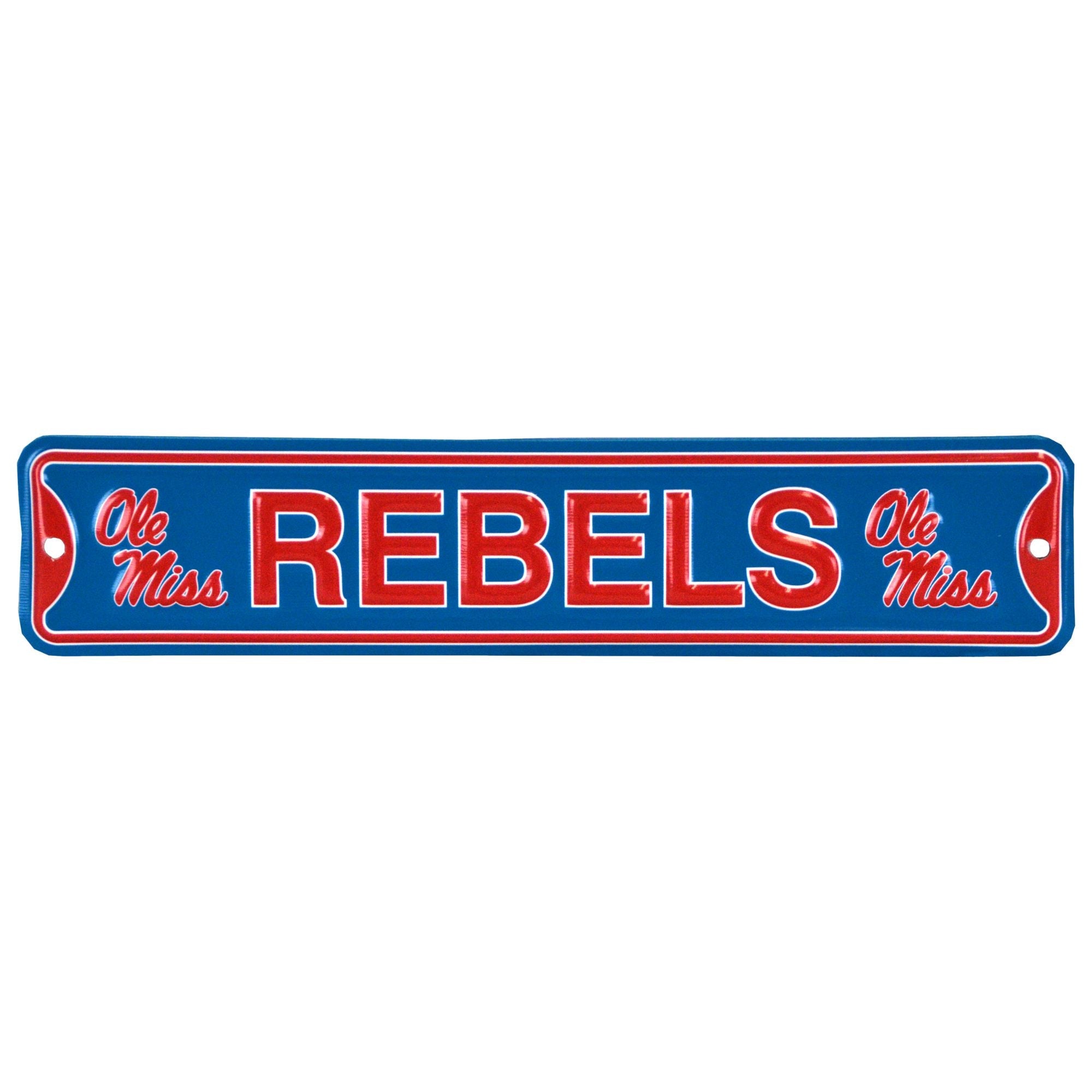 Ole Miss Rebels - Steel Embossed NCAA Mini Street Sign