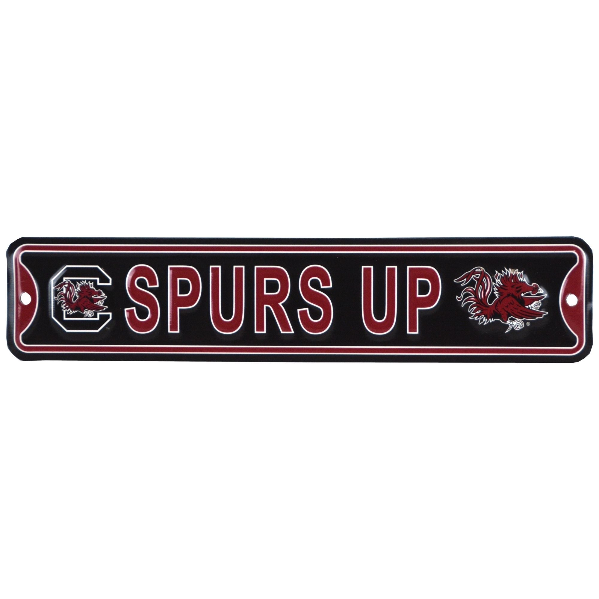 South Carolina -Spurs Up - Steel Embossed NCAA Mini Street Sign