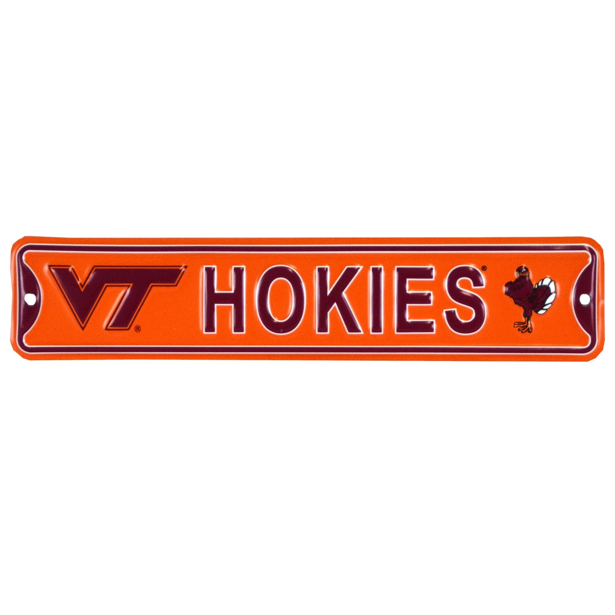 Virginia Tech Hokies - Steel Embossed NCAA Mini Street Sign