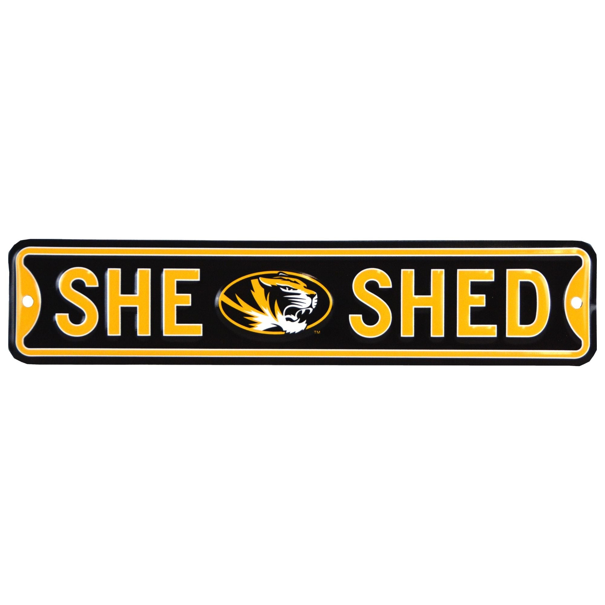 Missouri Tigers  - SHE SHED - Steel Street Sign