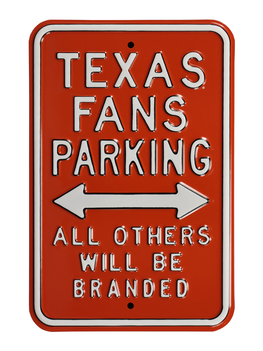 Texas/Branded - Embossed Steel Parking Sign