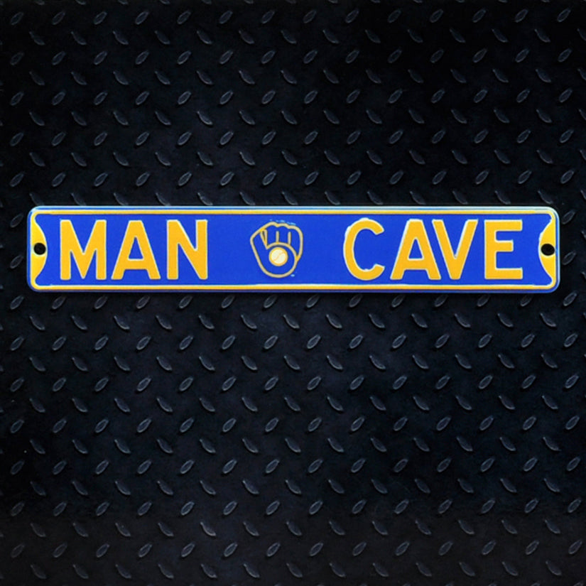 Milwaukee Brewers - MAN CAVE Steel Super Magnet