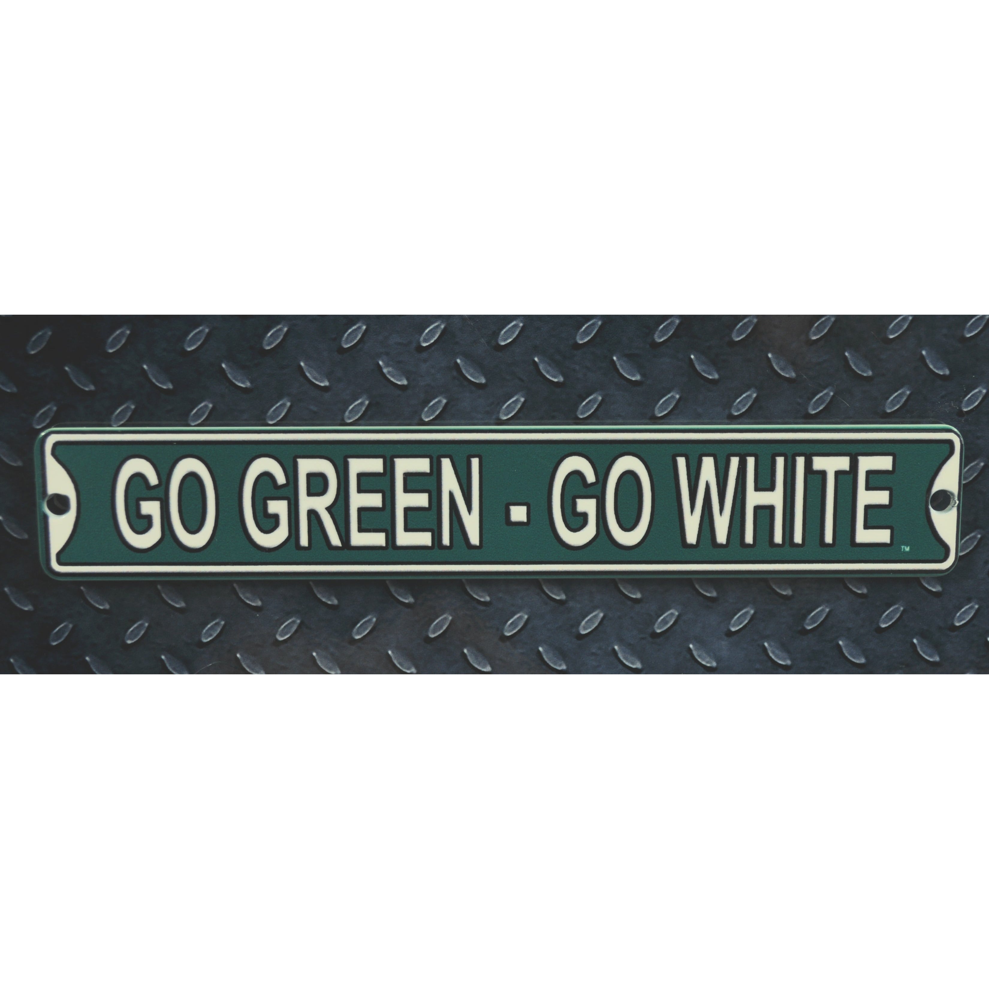 Michigan State Spartans - Go Green Go White Steel Super Magnet