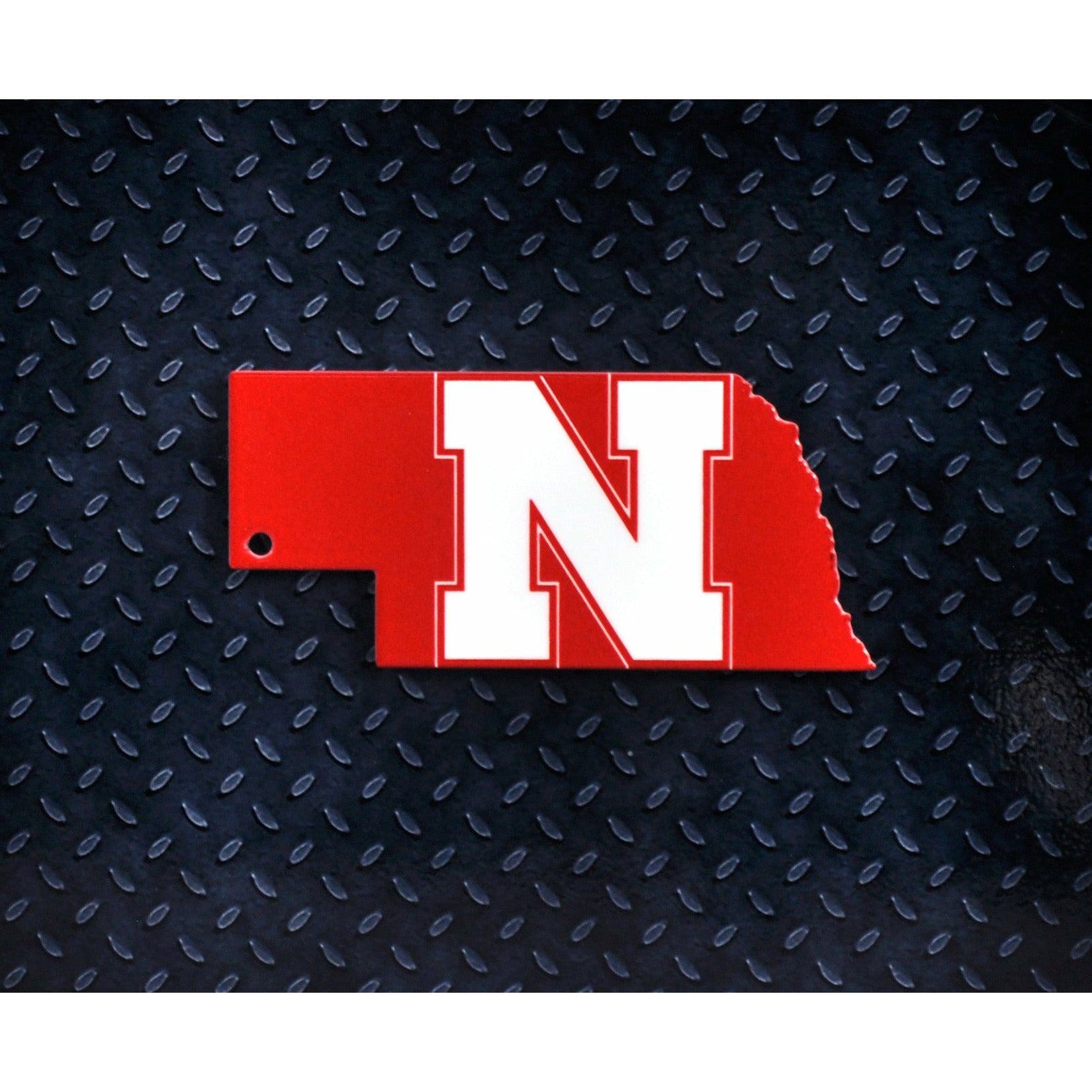 Nebraska Cornhuskers - N State Shape Steel Super Magnet
