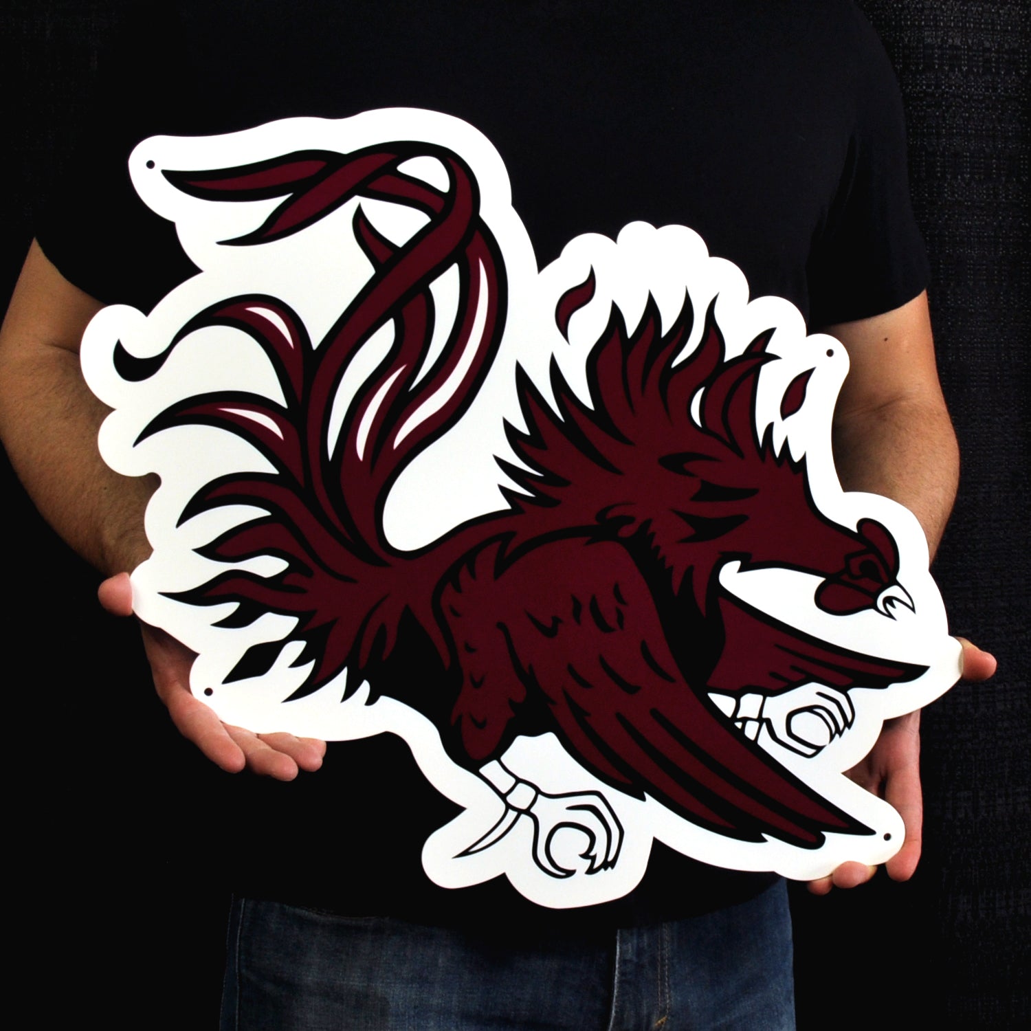 South Carolina Gamecocks 24" Statement Size Steel Laser Cut Sign