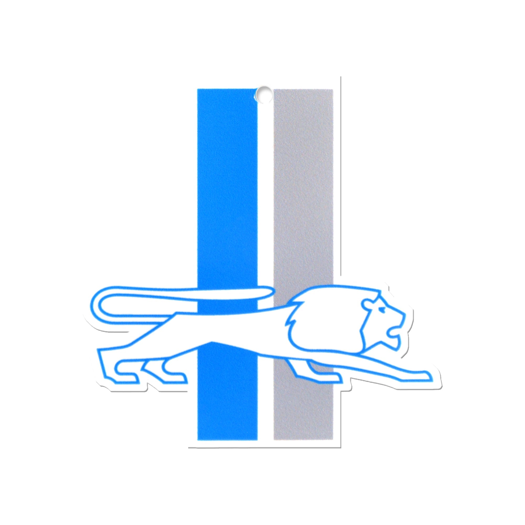 Detroit Lions - Retro White Logo Steel Super Magnet