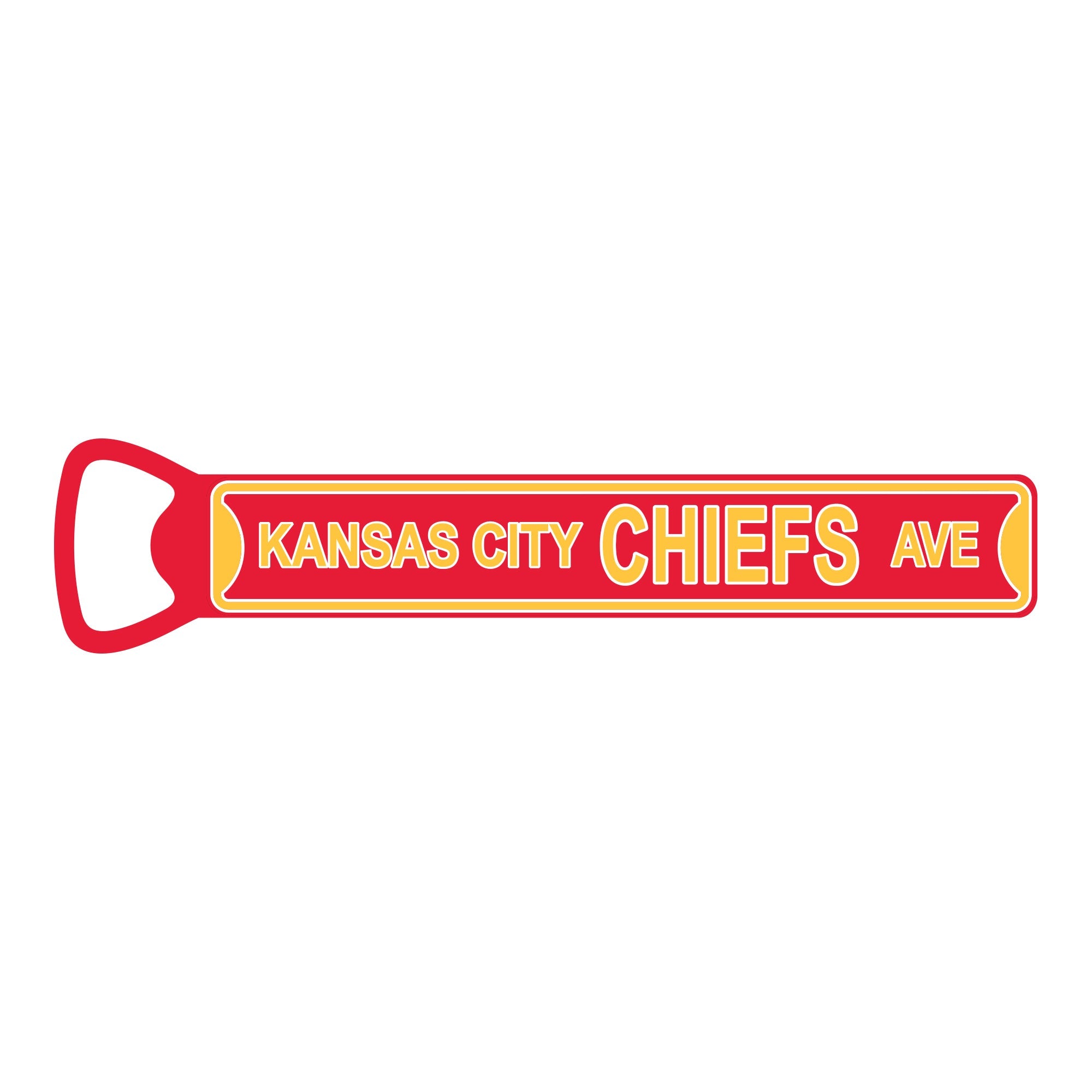 Kansas City Chiefs Steel Bottle Opener Super Magnet