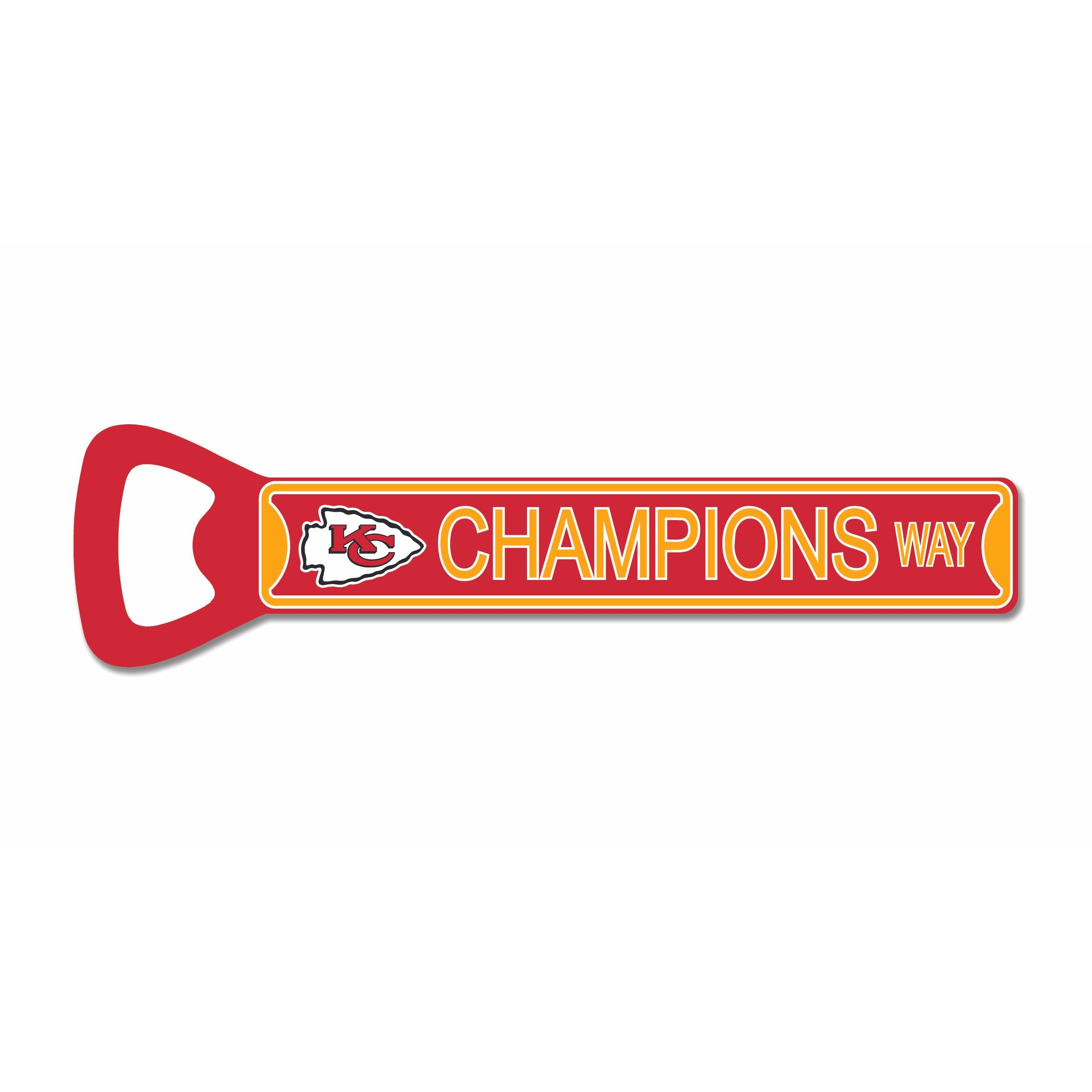 Kansas City Chiefs - Super Bowl Champions Steel Bottle Opener Super Magnet