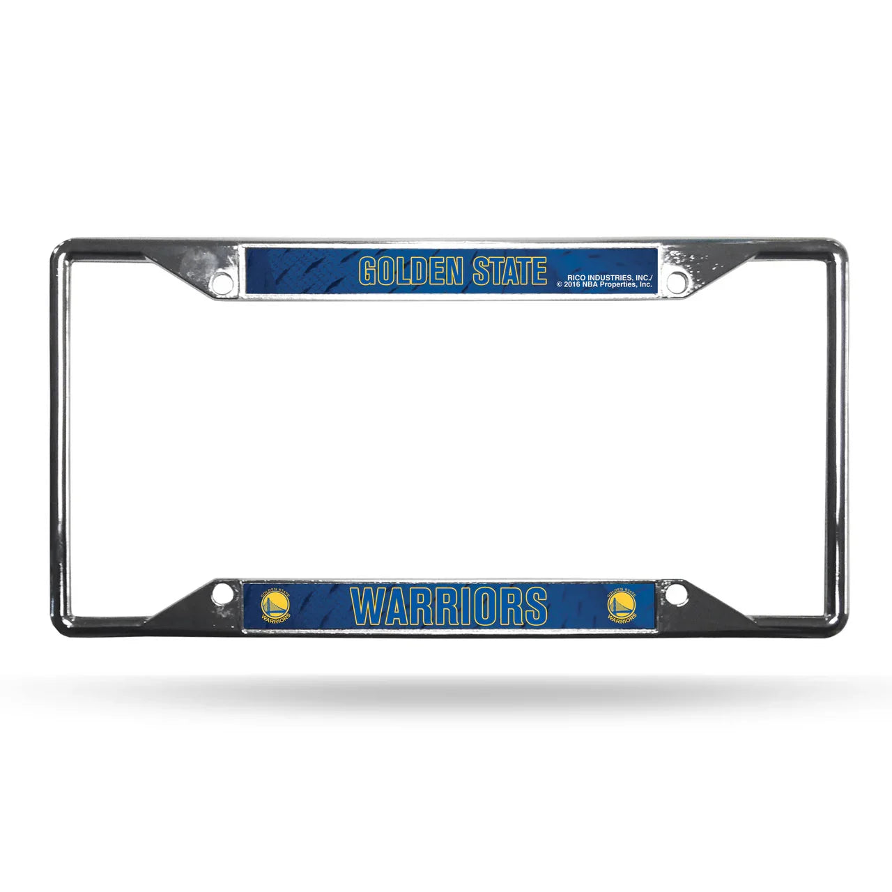 Golden State Warriors License Plate Frame Chrome EZ View (CDG) - 757 Sports Collectibles