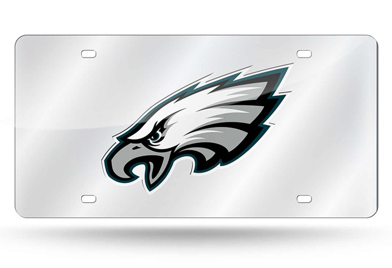 Philadelphia Eagles License Plate Laser Cut Silver - Sports Collectibles, Sports Memorabilia, Sports Fan Shop, Sports Gifts