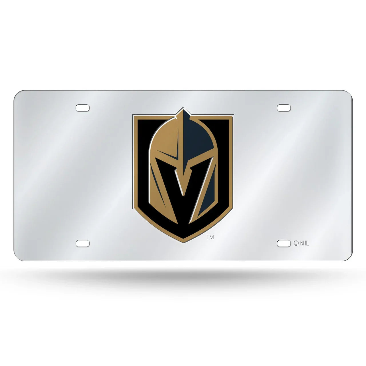 Vegas Golden Knights License Plate Laser Cut Silver - 757 Sports Collectibles