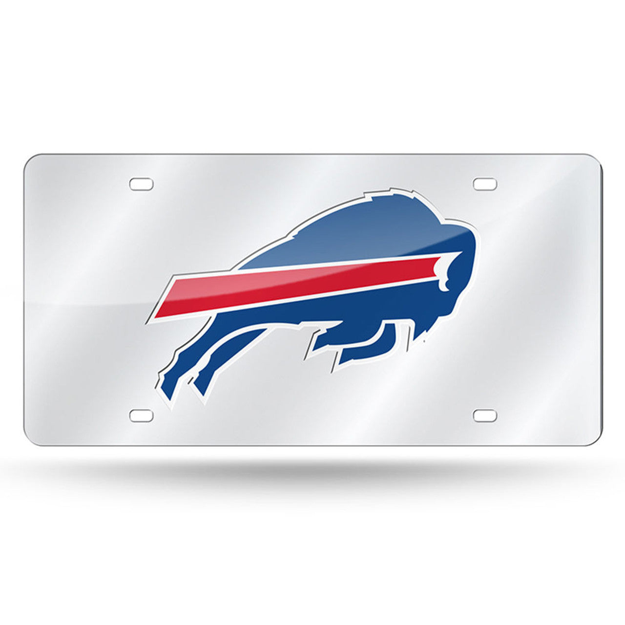 Buffalo Bills License Plate Laser Cut Silver - Sports Collectibles, Sports Memorabilia, Sports Fan Shop, Sports Gifts