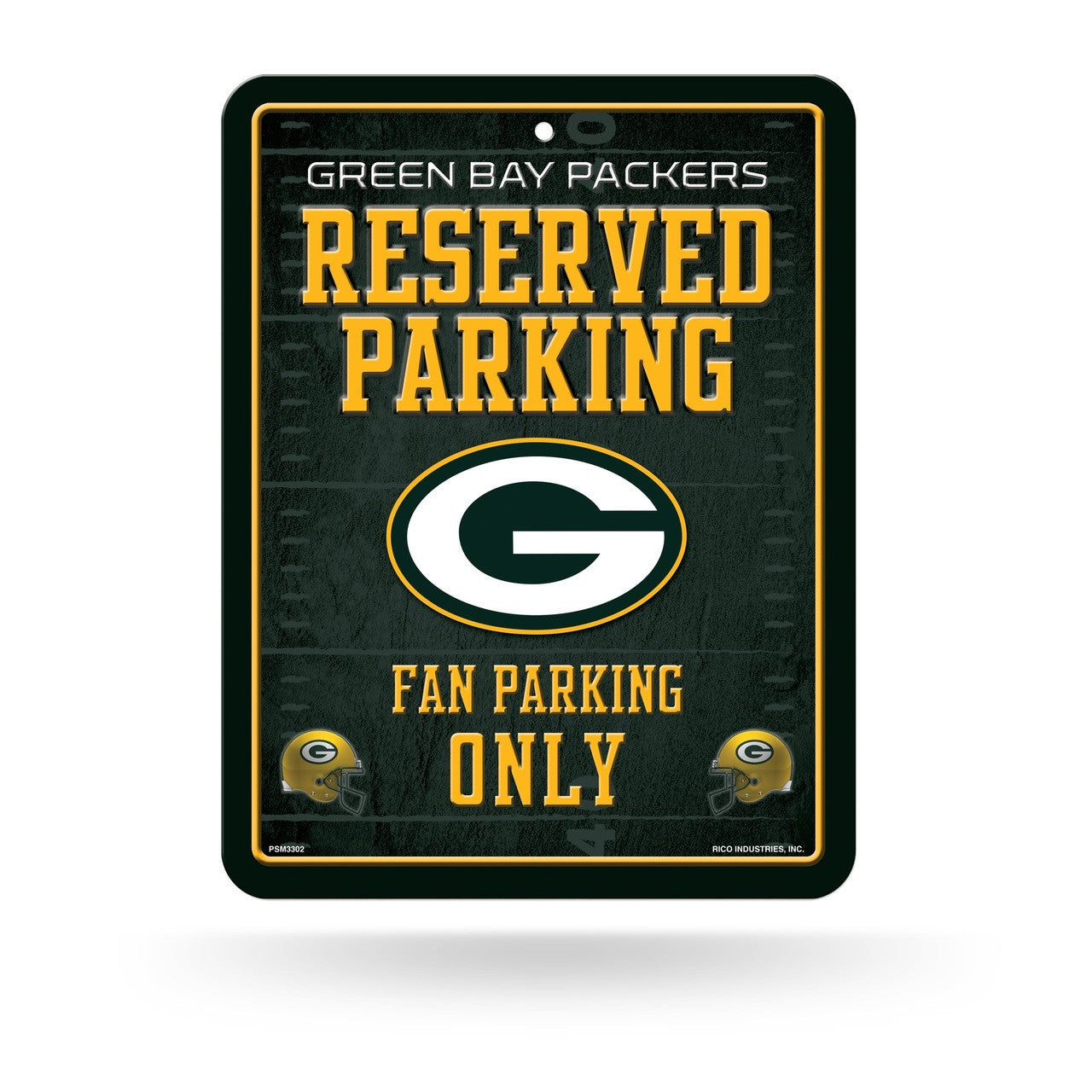 Green Bay Packers Sign Metal Reserved Parking Design - Sports Collectibles, Sports Memorabilia, Sports Fan Shop, Sports Gifts