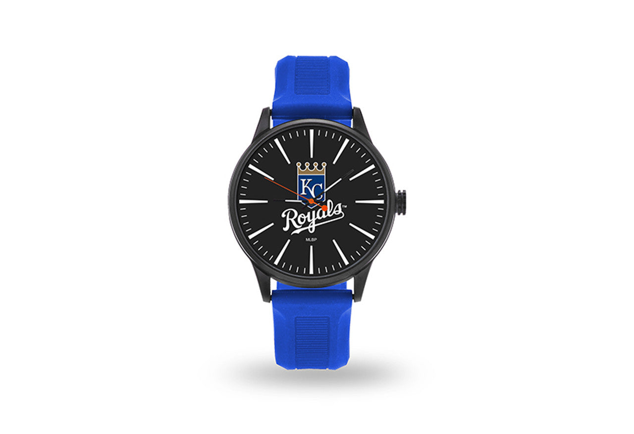 Kansas City Royals Watch Men's Cheer Style with Royal Watch Band - Sports Collectibles, Sports Memorabilia, Sports Fan Shop, Sports Gifts