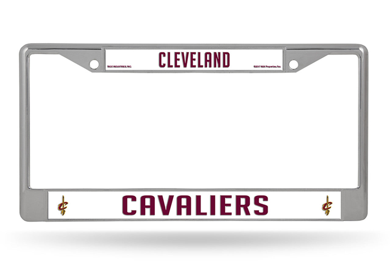 Cleveland Cavaliers License Plate Frame Chrome - Sports Collectibles, Sports Memorabilia, Sports Fan Shop, Sports Gifts