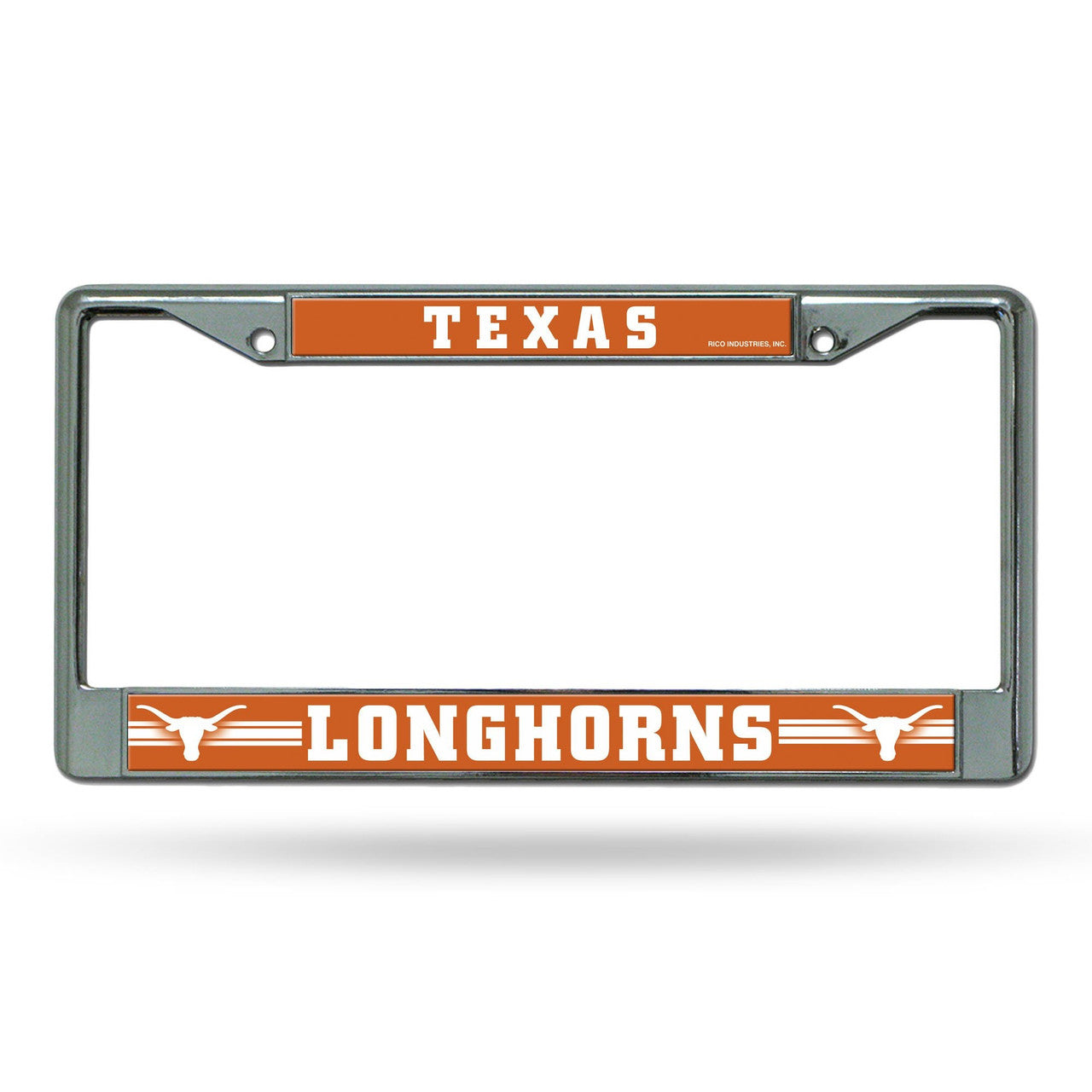 Texas Longhorns License Plate Frame Chrome Printed Insert - Sports Collectibles, Sports Memorabilia, Sports Fan Shop, Sports Gifts