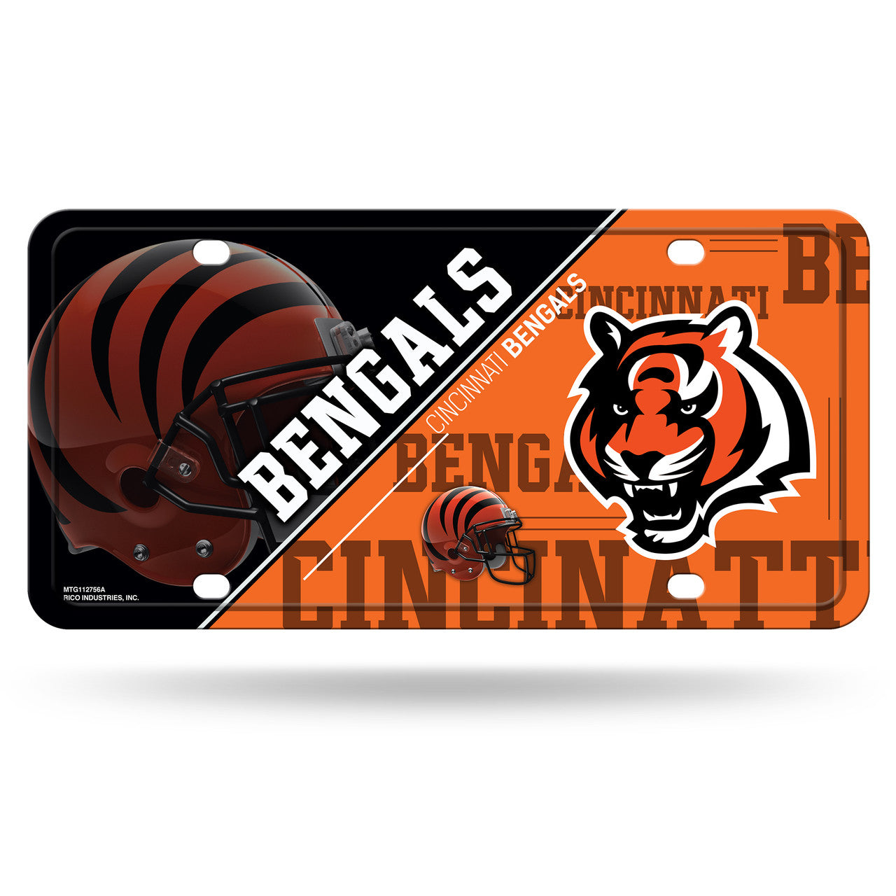 Cincinnati Bengals License Plate Metal - Sports Collectibles, Sports Memorabilia, Sports Fan Shop, Sports Gifts