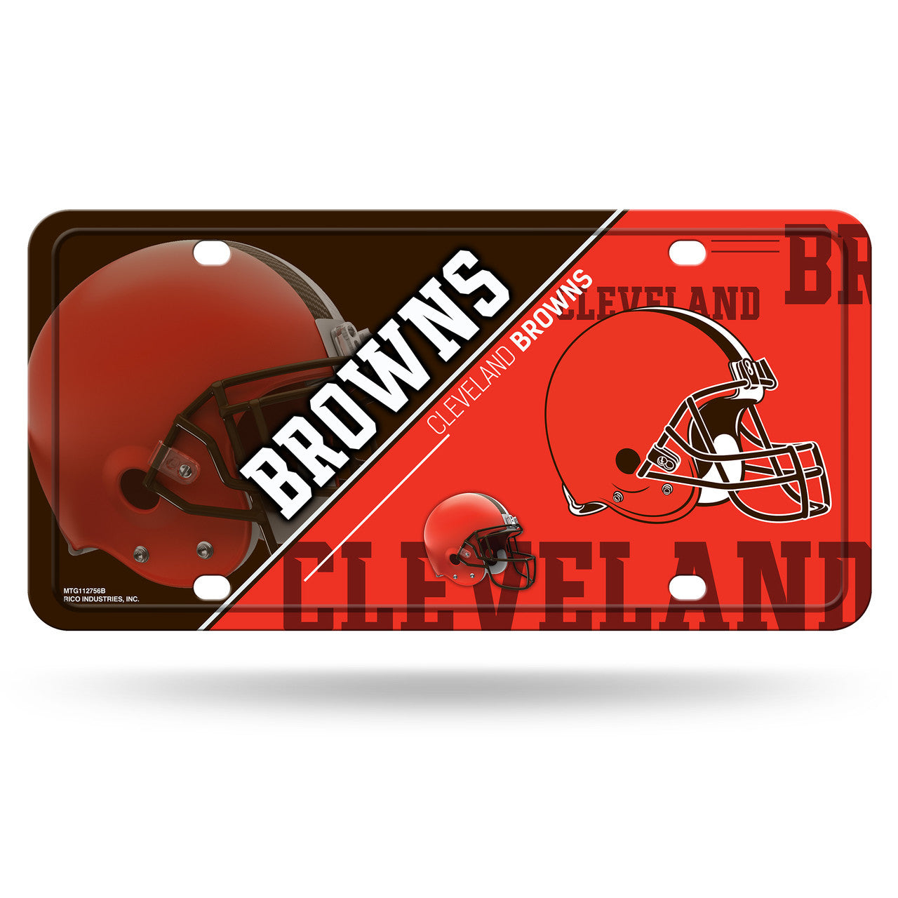 Cleveland Browns License Plate Metal - Sports Collectibles, Sports Memorabilia, Sports Fan Shop, Sports Gifts