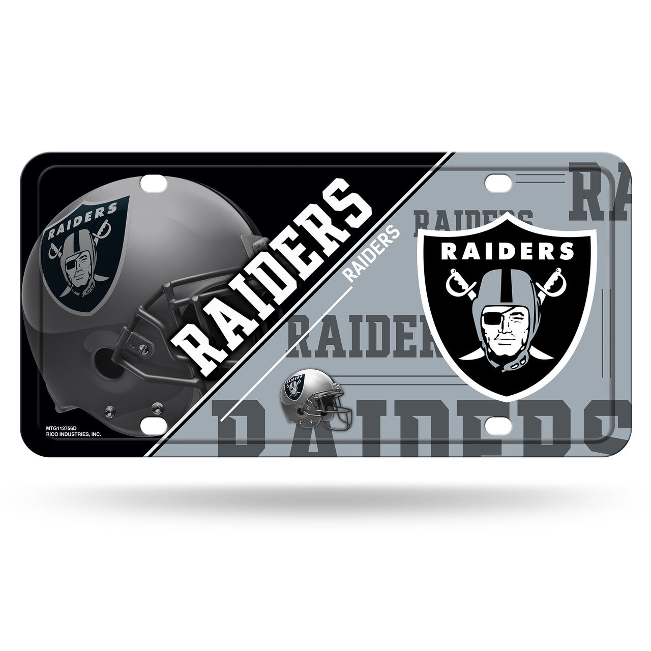 Las Vegas Raiders License Plate Metal - Sports Collectibles, Sports Memorabilia, Sports Fan Shop, Sports Gifts