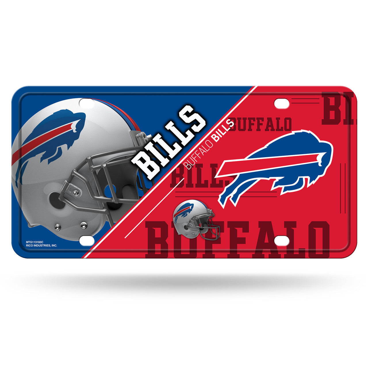 Buffalo Bills License Plate Metal - Sports Collectibles, Sports Memorabilia, Sports Fan Shop, Sports Gifts