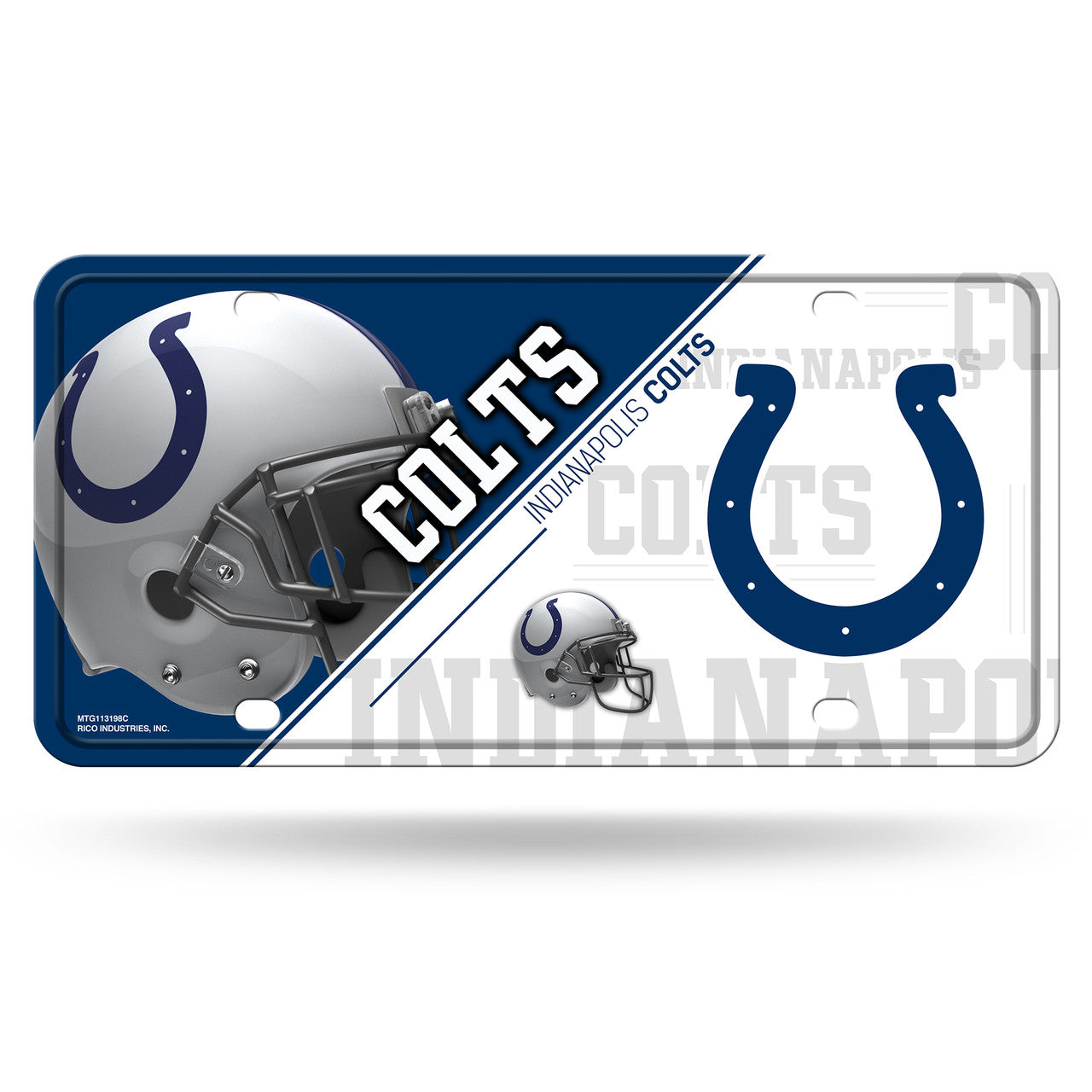 Indianapolis Colts License Plate Metal - Sports Collectibles, Sports Memorabilia, Sports Fan Shop, Sports Gifts