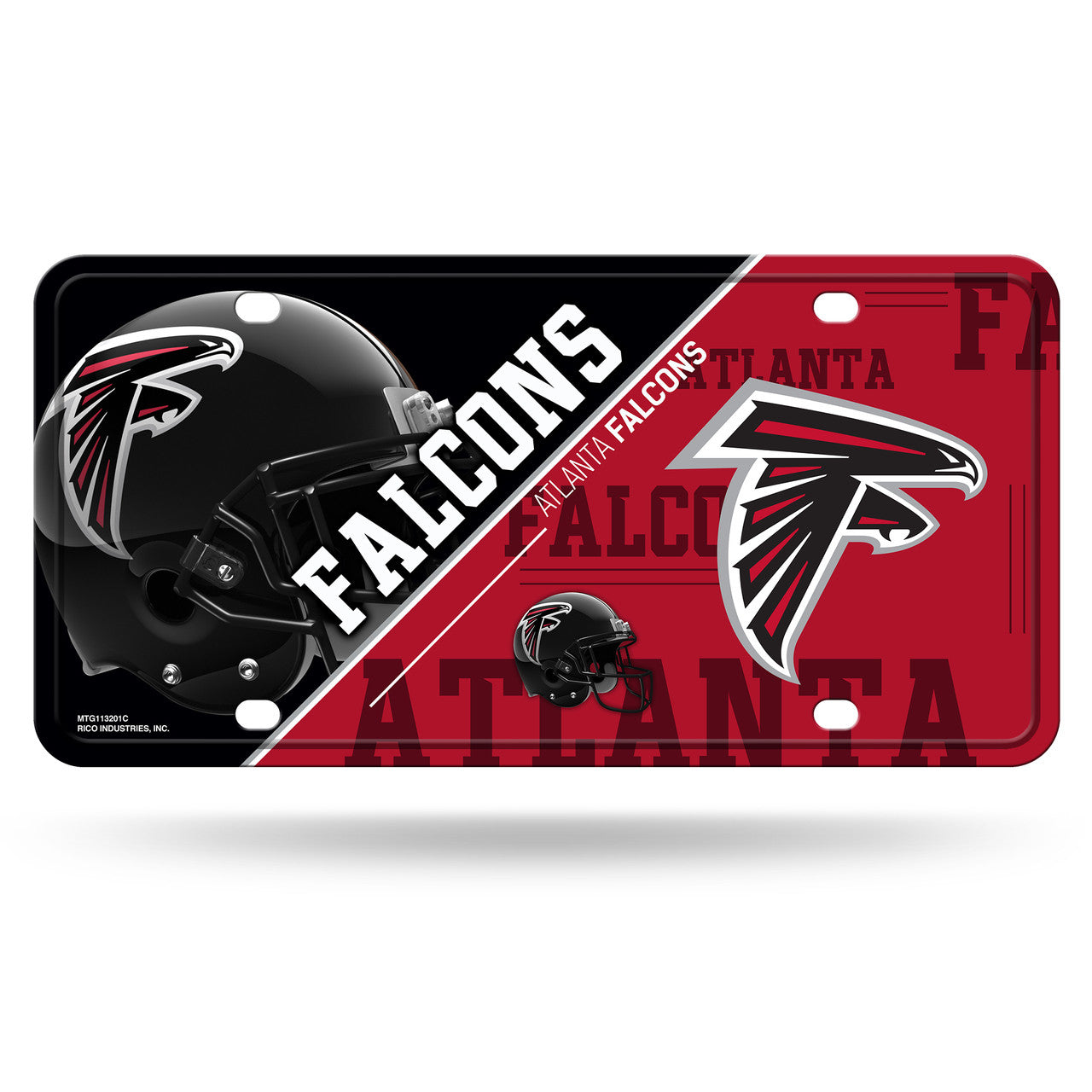 Atlanta Falcons License Plate Metal - Sports Collectibles, Sports Memorabilia, Sports Fan Shop, Sports Gifts