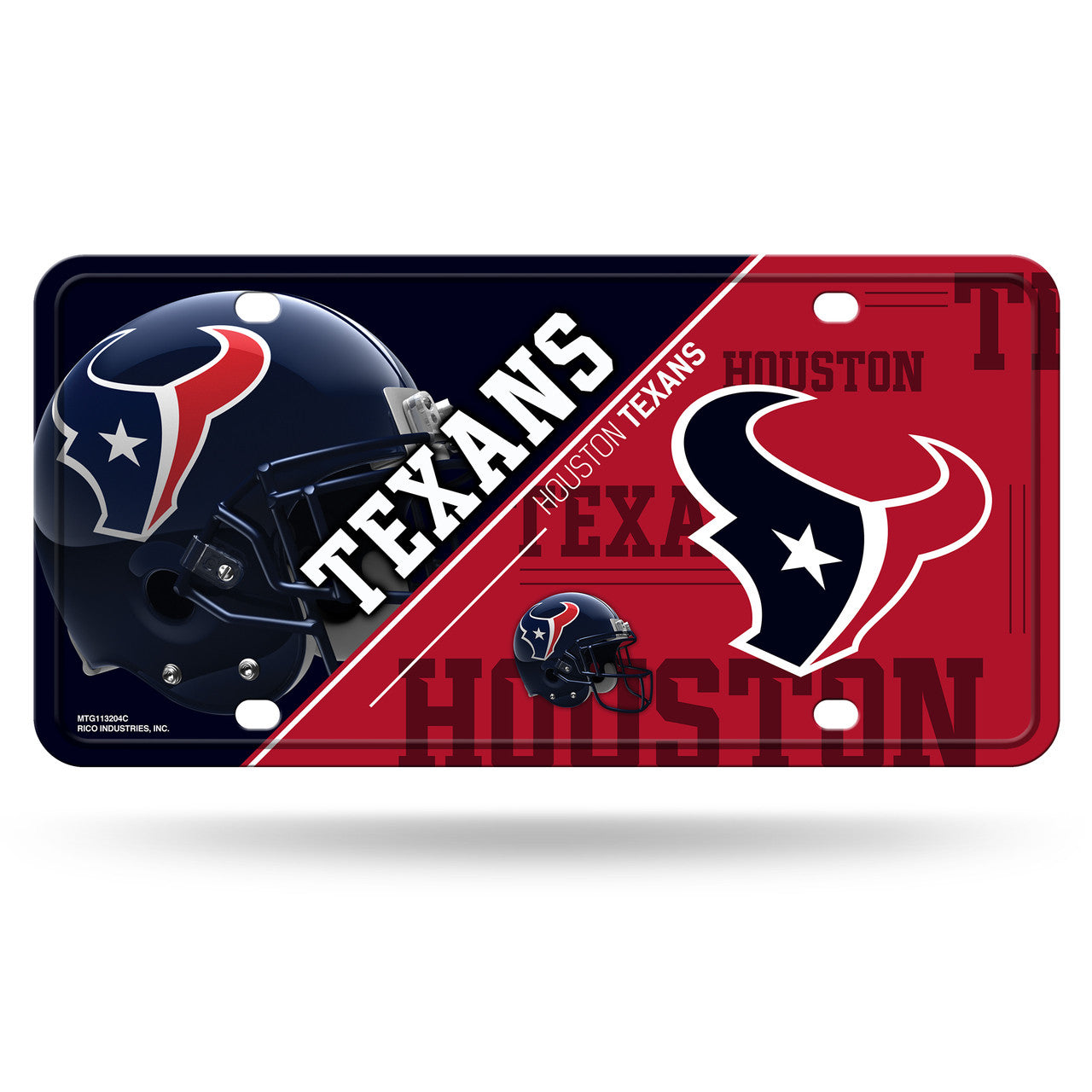 Houston Texans License Plate Metal - Sports Collectibles, Sports Memorabilia, Sports Fan Shop, Sports Gifts