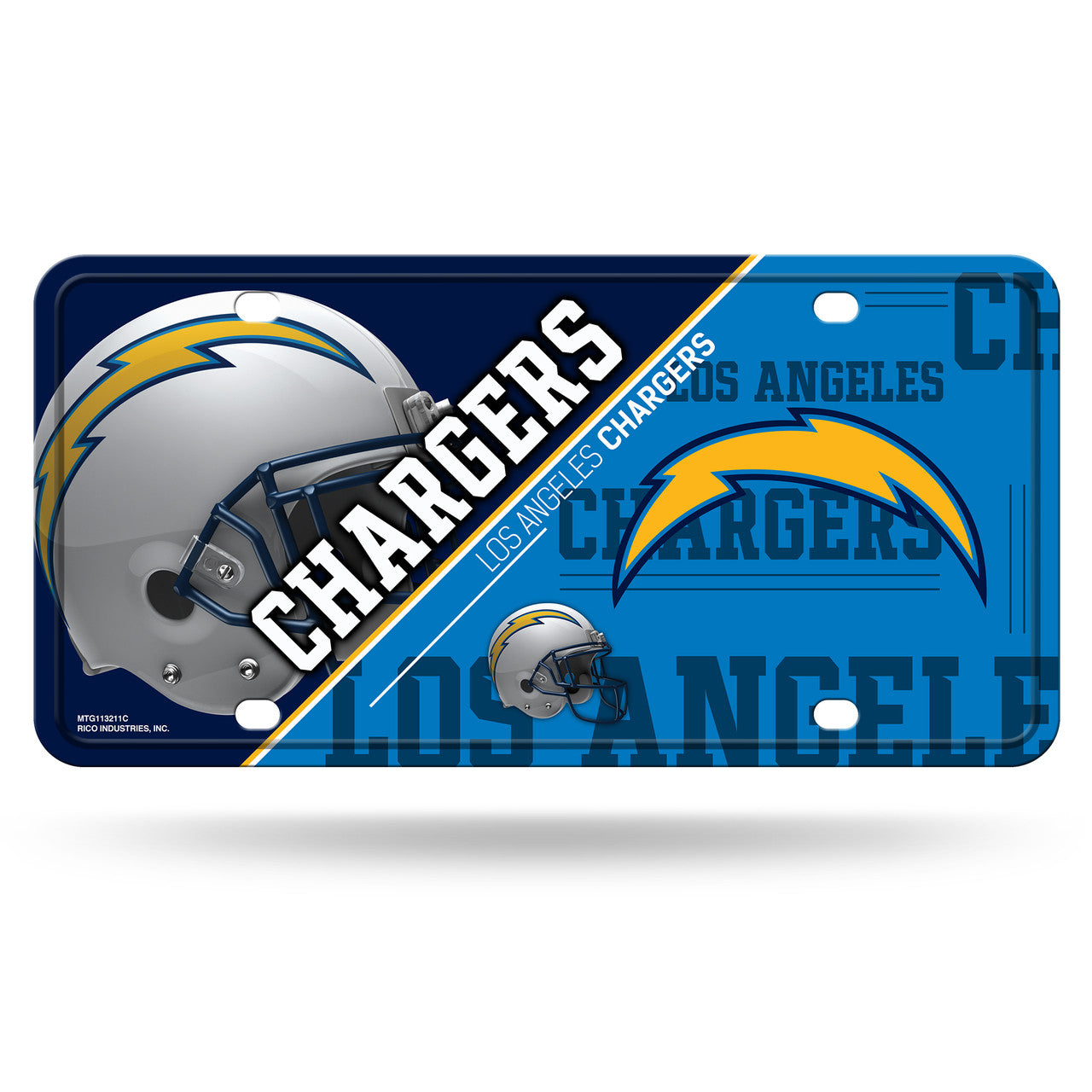 Los Angeles Chargers License Plate Metal - Sports Collectibles, Sports Memorabilia, Sports Fan Shop, Sports Gifts