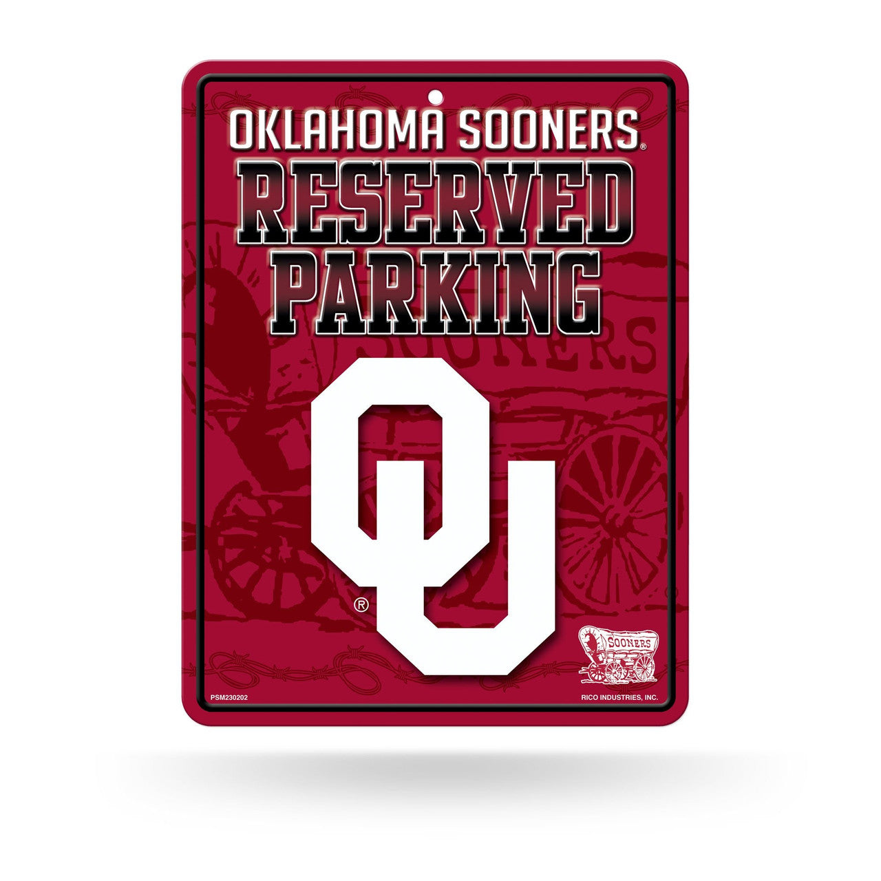 Oklahoma Sooners Metal Parking Sign - Sports Collectibles, Sports Memorabilia, Sports Fan Shop, Sports Gifts