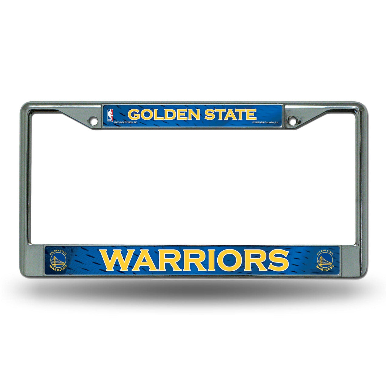 Golden State Warriors License Plate Frame Chrome Printed Insert - Sports Collectibles, Sports Memorabilia, Sports Fan Shop, Sports Gifts