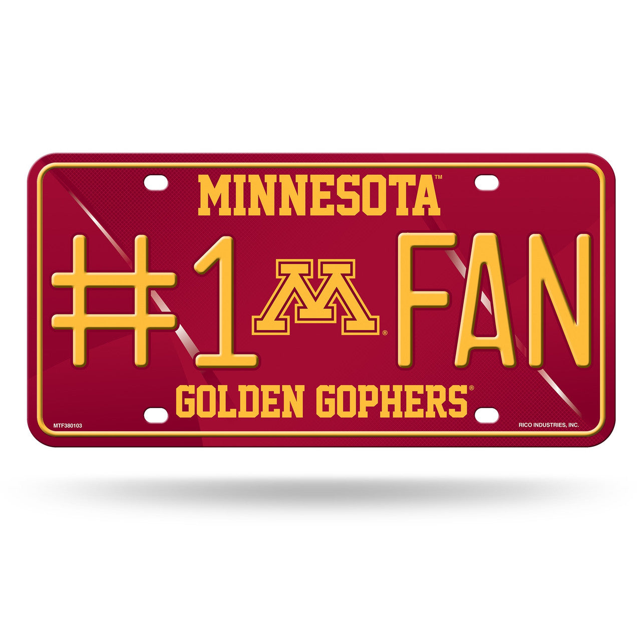 Minnesota Golden Gophers License Plate #1 Fan Alternate Design - Sports Collectibles, Sports Memorabilia, Sports Fan Shop, Sports Gifts