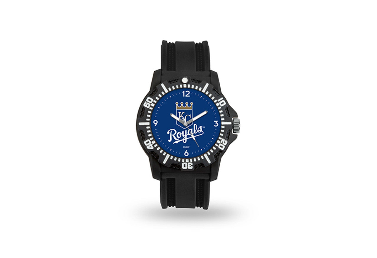 Kansas City Royals Watch Men's Model 3 Style with Black Band - Sports Collectibles, Sports Memorabilia, Sports Fan Shop, Sports Gifts