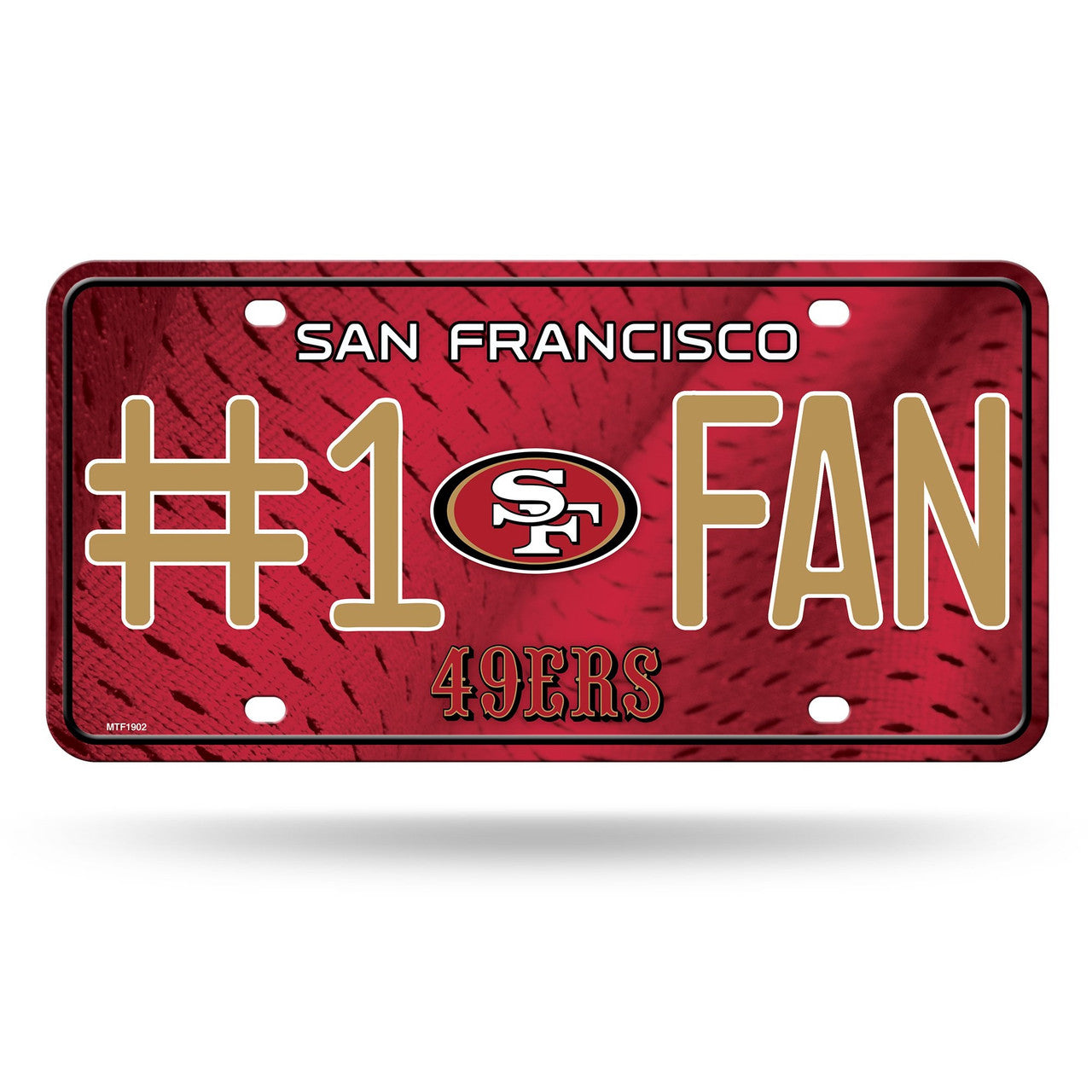 San Francisco 49ers License Plate #1 Fan Alternate - Sports Collectibles, Sports Memorabilia, Sports Fan Shop, Sports Gifts
