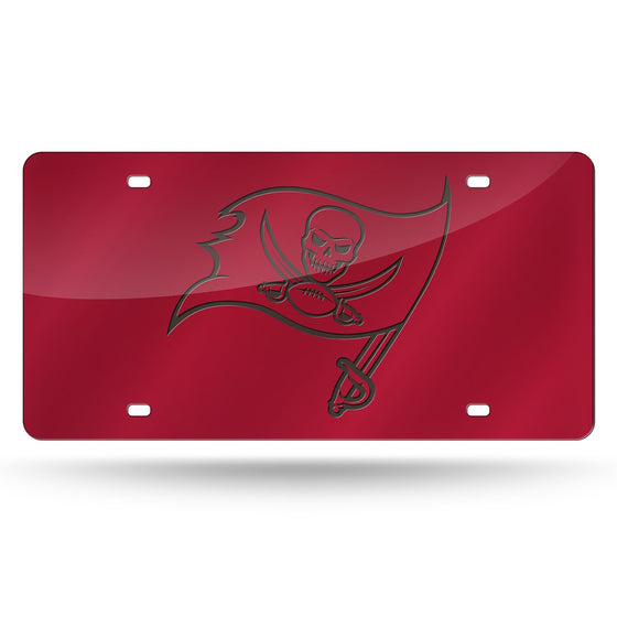 Tampa Bay Buccaneers License Plate Laser Cut Red - Sports Collectibles, Sports Memorabilia, Sports Fan Shop, Sports Gifts